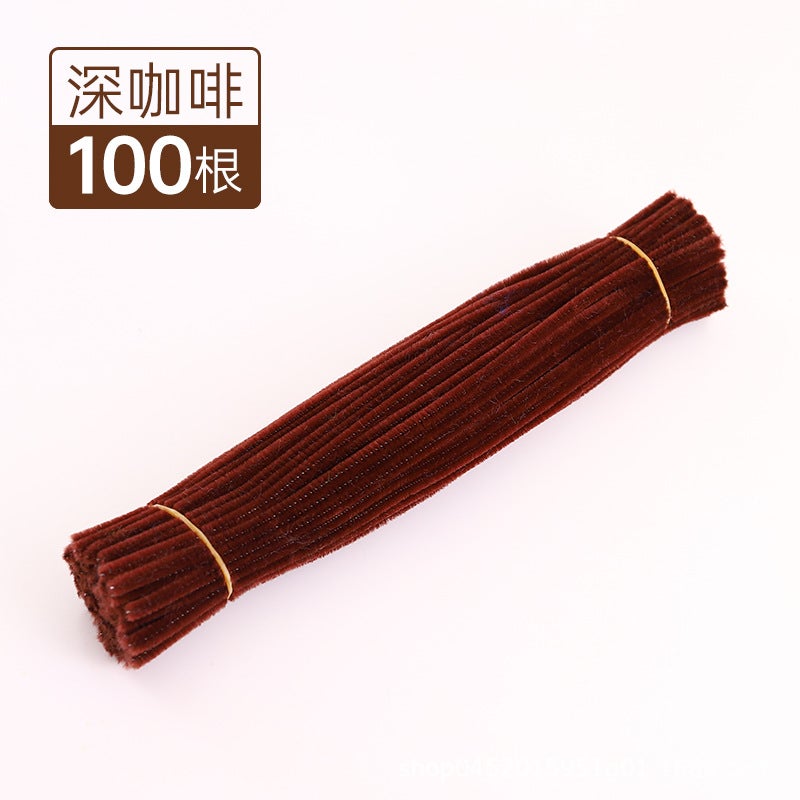 [] Macaron Wool Root Twist Bar Bouquet Handmade Diy Material Bag Encryption Color Wool - Image 1